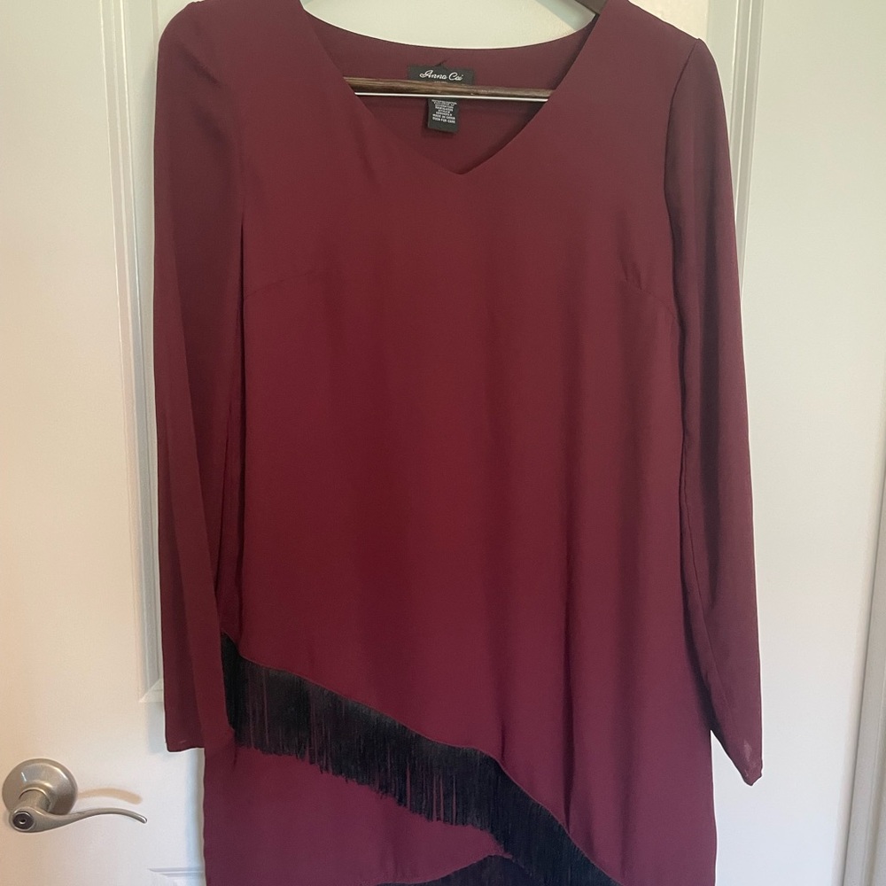 Women's Burgundy Dress